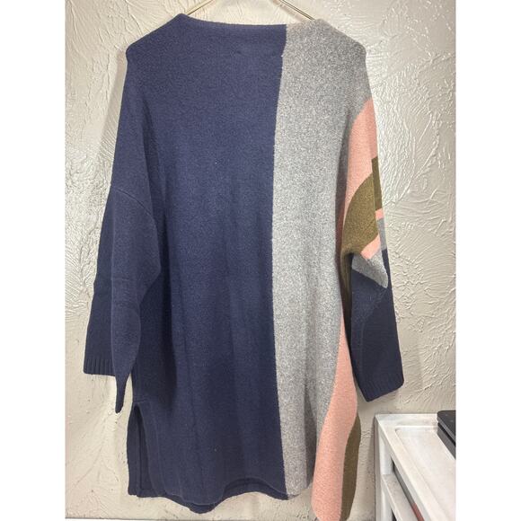 Ann Taylor Colorblock Sweater oversized Tunic Womens Size Medium - Picture 5 of 6